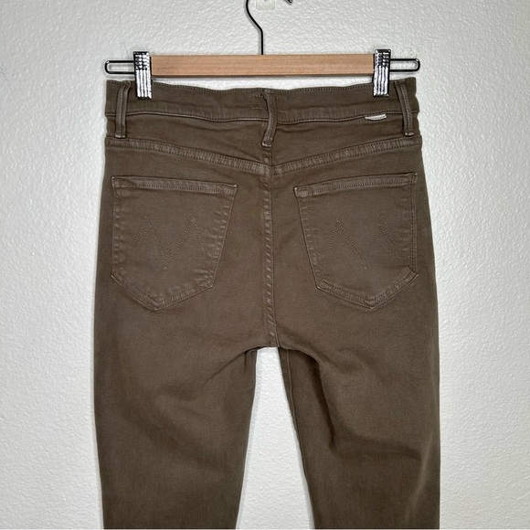 Mother High Waisted Rascal Ankle Step Fray jeans Capers 27 - Picture 10 of 16